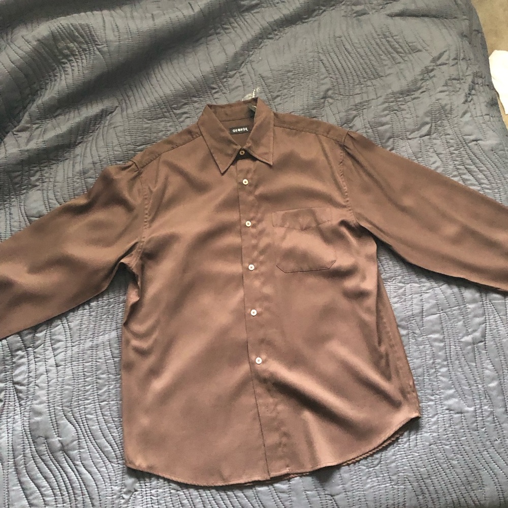 George Textured Dress Shirt Size Medium